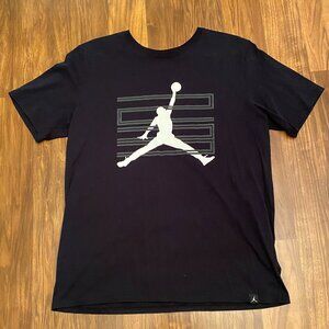 Nike Air Jordan Black Short Sleeve Tee Men's Size L
